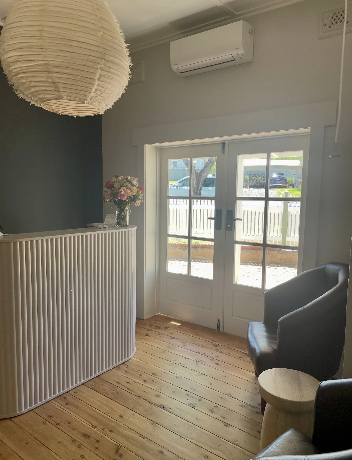 Reception area at Balance Physiotherapy and Pilates
