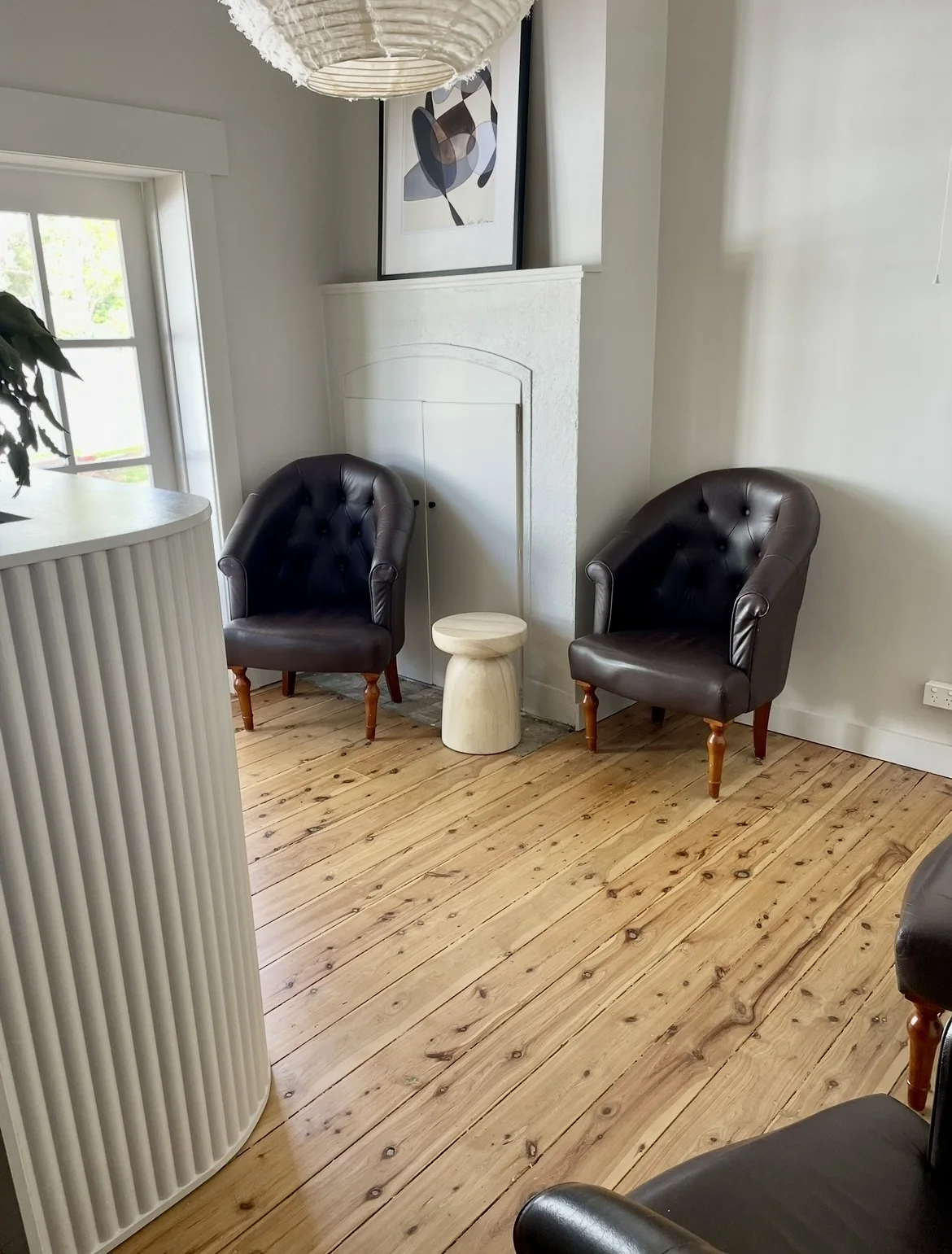 Waiting area inside Balance Physiotherapy and Pilates